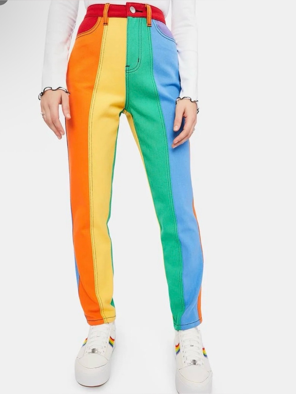 Delia*s by Dolls Kill rainbow pant size XL